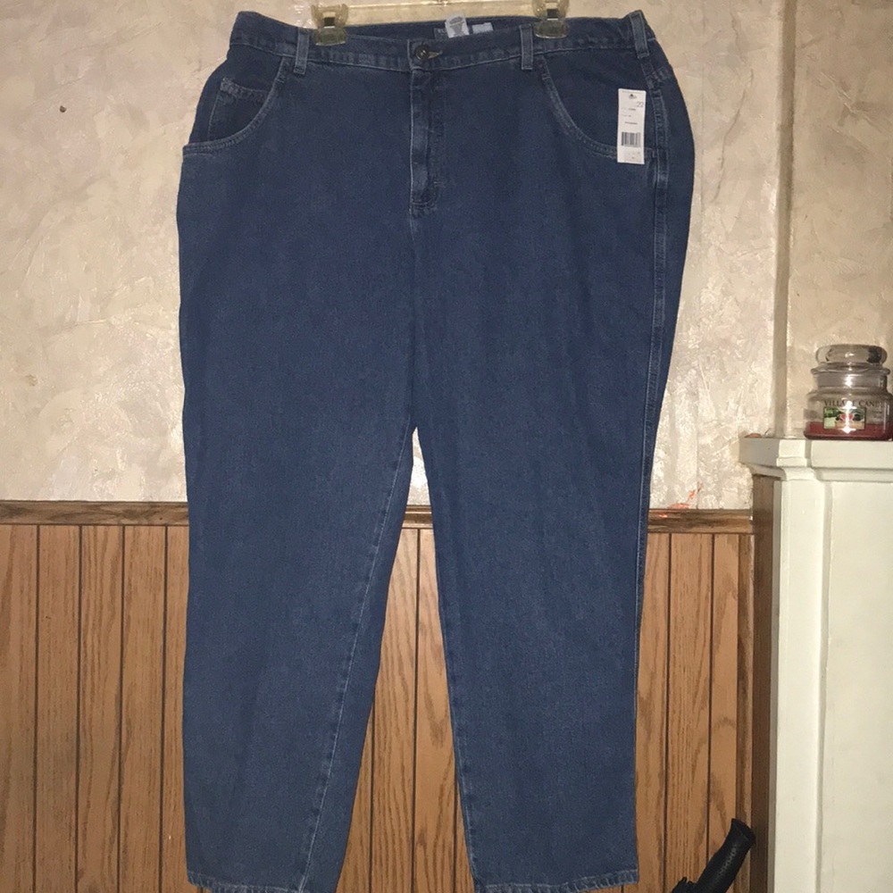 4/10🌻🌻Navy blue Liz wear classic jeans (22petite)
